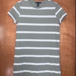 Olive Green Striped T Shirt Dress Size S Forever21
